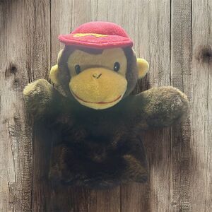 VINTAGE Curious George Hand Puppet By Gund‎
